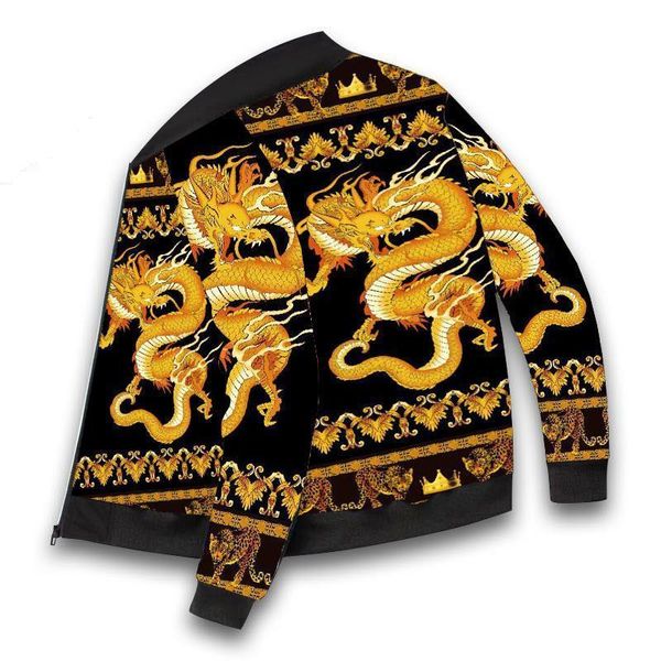 men's jackets autumn winter 3d print dragon jacket street slim fit long sleeve zipperjacket pilot clothes male coat, Black;brown
men's jackets autumn winter 3d print dragon jacket street slim fit long sleeve zipperjacket pilot clothes male coat, Black;brown