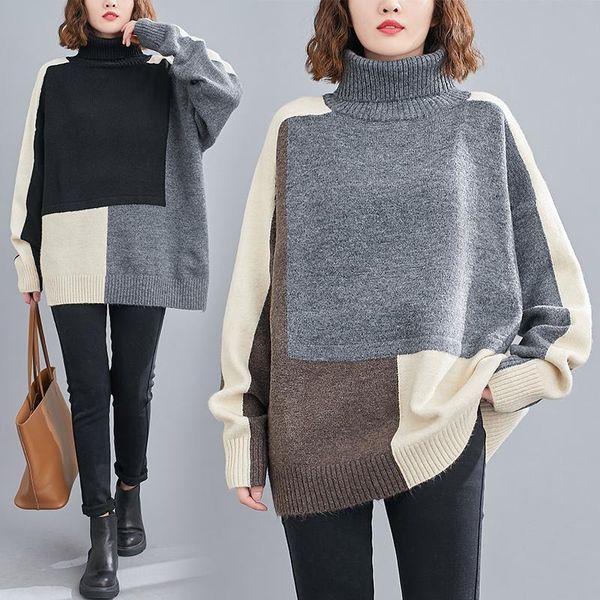 plus size turtleneck sweaters women knitted pullover long sleeve oversized 2021 new autumn winter oversize clothing female, White;black
plus size turtleneck sweaters women knitted pullover long sleeve oversized 2021 new autumn winter oversize clothing female, White;black