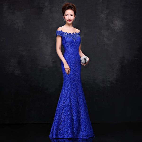party dresses 2021 arrival royal blue vintage lace beaded mermaid prom long off the shoulder evening gowns vestido de festa, White;black
party dresses 2021 arrival royal blue vintage lace beaded mermaid prom long off the shoulder evening gowns vestido de festa, White;black