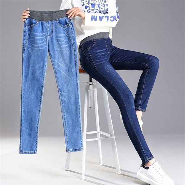 plus size mom jeans high waist stretch s fall for women pencil pants pockets casual denim trousers p9351 210927, Blue
plus size mom jeans high waist stretch s fall for women pencil pants pockets casual denim trousers p9351 210927, Blue
