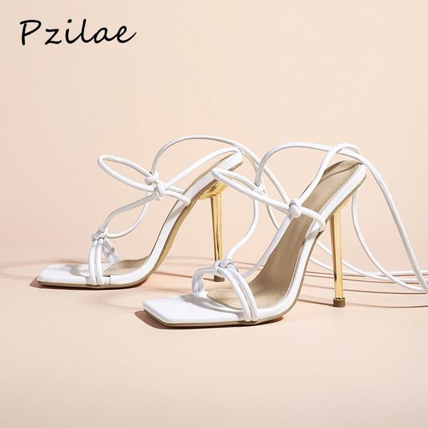 pzilae fashion square toe summer woman shoes sandals metal heel cross strap party pumps high heels lace-up ladies shoes 41, Black
pzilae fashion square toe summer woman shoes sandals metal heel cross strap party pumps high heels lace-up ladies shoes 41, Black