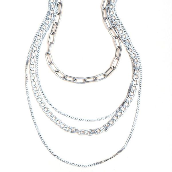 chains cuban link chain choker necklace punk vintage metal layered women gold color collar statement fashion jewelry, Silver
chains cuban link chain choker necklace punk vintage metal layered women gold color collar statement fashion jewelry, Silver