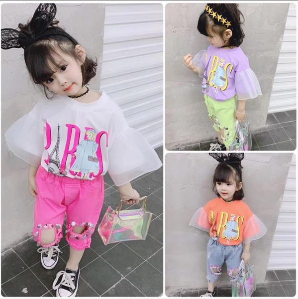 t shirts girls kids summer fashion cartton print bell sleeve toddler cotton short tees 2 8y ws544, Blue
t shirts girls kids summer fashion cartton print bell sleeve toddler cotton short tees 2 8y ws544, Blue