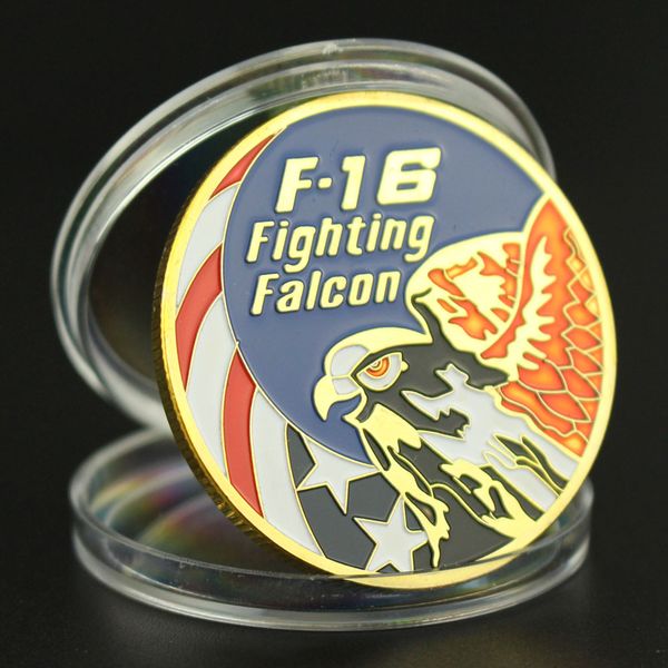 50pcs challenge badge craft usa combat aircraft f16 helicopter falcon us eagle 24k gold plated coin for collection 
50pcs challenge badge craft usa combat aircraft f16 helicopter falcon us eagle 24k gold plated coin for collection