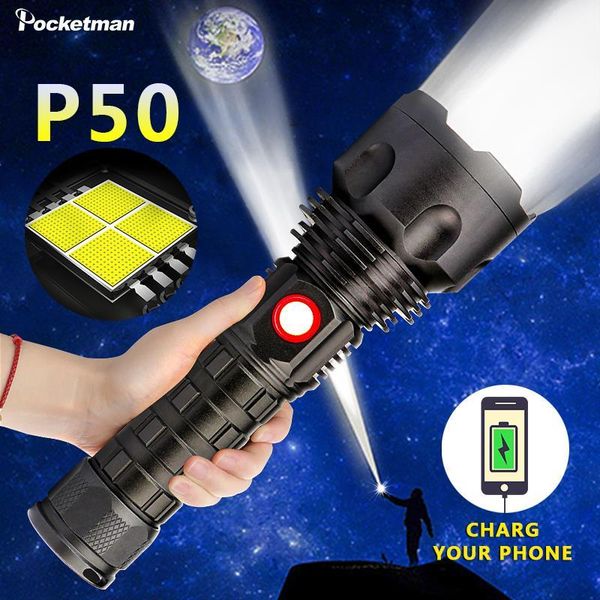flashlights torches most powerful led xp50 lamp waterproof flash light usb rechargeable powered bank torch lantern spotlights for camping
flashlights torches most powerful led xp50 lamp waterproof flash light usb rechargeable powered bank torch lantern spotlights for camping