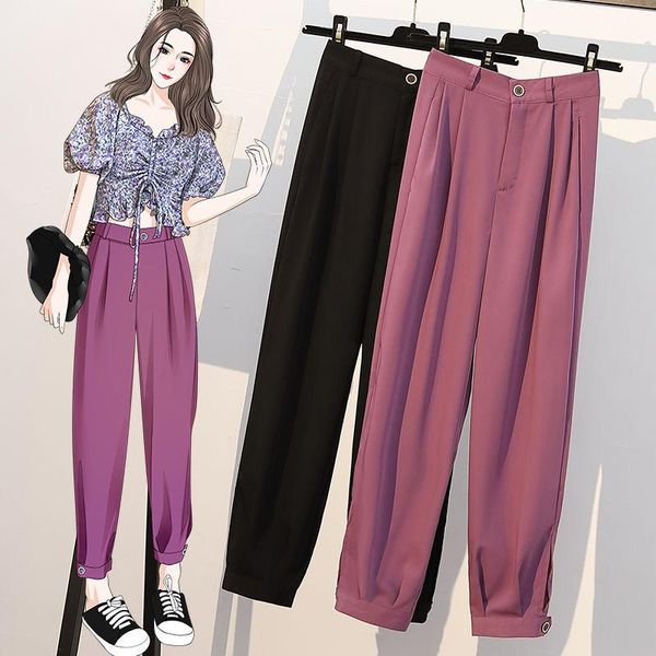 women's pants & capris women large size sweatpants purple suit summen thin beam leg slimming capri casual black trousers gothic joggers, Black;white
women's pants & capris women large size sweatpants purple suit summen thin beam leg slimming capri casual black trousers gothic joggers, Black;white