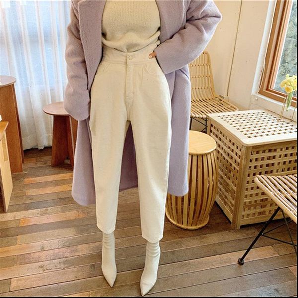 milky white chic ankle length cross pants 2021 woman casual solid high waist streetwear jeans denim pants, Blue
milky white chic ankle length cross pants 2021 woman casual solid high waist streetwear jeans denim pants, Blue