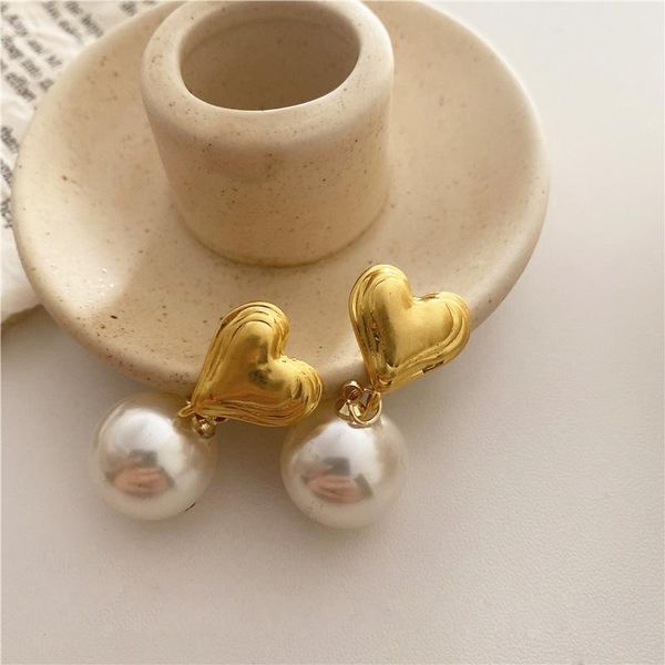 dangle & chandelier tarcliy vintage heart-shaped metal bump texture earring sweet elegant round imitation pearl ball drop women jewelry, Silver
dangle & chandelier tarcliy vintage heart-shaped metal bump texture earring sweet elegant round imitation pearl ball drop women jewelry, Silver