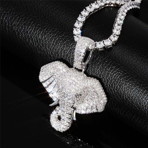 iced out elephant necklace & pendant with chain cubic zircon necklace animal jewelry fashion men women gift, Silver
iced out elephant necklace & pendant with chain cubic zircon necklace animal jewelry fashion men women gift, Silver