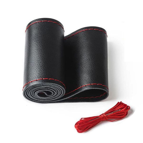 steering wheel covers universal car diy cover leather stiching wrap with thread 38cm
steering wheel covers universal car diy cover leather stiching wrap with thread 38cm