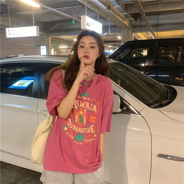 women's t-shirt t-shirts japanese kawaii ladies ulzzang vintage letter print female korean harajuku clothes for women, White
women's t-shirt t-shirts japanese kawaii ladies ulzzang vintage letter print female korean harajuku clothes for women, White