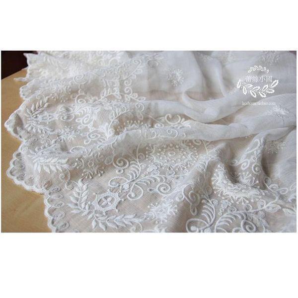 110cm, 43'' 1yds/lot white chiffon lace fabirc/ embroidered lace trims sewing scarf fab qylvow
110cm, 43'' 1yds/lot white chiffon lace fabirc/ embroidered lace trims sewing scarf fab qylvow