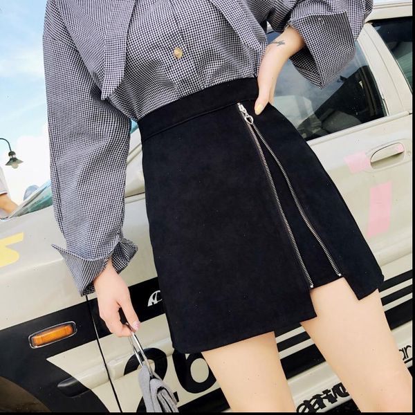2021 autumn winter new womens high waist a line skirt woolen fabric tight hip short skirt irregular zipper design skirts ml319, Black
2021 autumn winter new womens high waist a line skirt woolen fabric tight hip short skirt irregular zipper design skirts ml319, Black