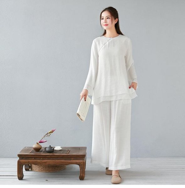 linen tai chi kungfu meditation yoga set women tracksuit loose jogging fitness outfit leisure set sport suit sweatshirt+pant, White;red
linen tai chi kungfu meditation yoga set women tracksuit loose jogging fitness outfit leisure set sport suit sweatshirt+pant, White;red