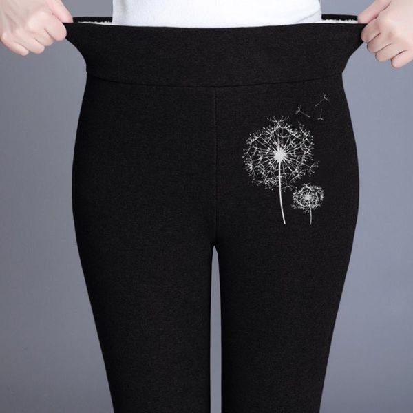 women's leggings high waist women autumn winter flower prints workout elastic plush trousers pants home warm, Black
women's leggings high waist women autumn winter flower prints workout elastic plush trousers pants home warm, Black