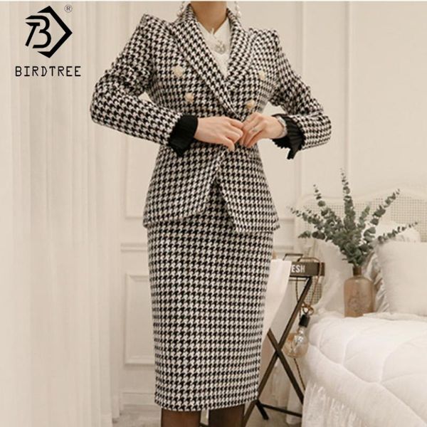 women's suits & blazers 2021 skirt blazer plaid notched long sleeve double breasted mid split office lady s91905j, White;black
women's suits & blazers 2021 skirt blazer plaid notched long sleeve double breasted mid split office lady s91905j, White;black