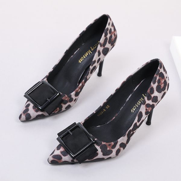 2021 spring pumps square buckle suede pointed stiletto heel leopard print high heels women wholesale, Black
2021 spring pumps square buckle suede pointed stiletto heel leopard print high heels women wholesale, Black