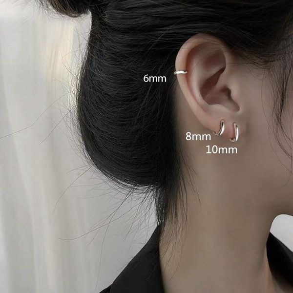 hoop & huggie minimalism pendientes round glossy earrings for women cartilage kolczyki 925 sterling silver fine jewelry 6/8/10/12/15mm, Golden;silver
hoop & huggie minimalism pendientes round glossy earrings for women cartilage kolczyki 925 sterling silver fine jewelry 6/8/10/12/15mm, Golden;silver