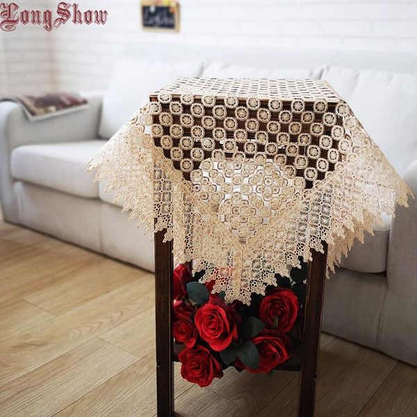 table cloth home decorative 85x85cm square coffee color dot design embroidered hollow out
table cloth home decorative 85x85cm square coffee color dot design embroidered hollow out