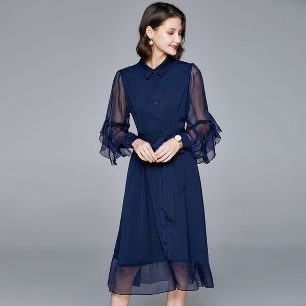 ropa mujer plus size woman solid layered cutout blue lace sleeve spring dress robe hiver femme sukienki party dress, Black;gray
ropa mujer plus size woman solid layered cutout blue lace sleeve spring dress robe hiver femme sukienki party dress, Black;gray
