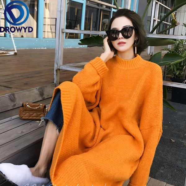 casual dresses autumn/winter korean style sweater thick knitted cotton dress pullover long-sleeve o-neck loose orange vintage, Black;gray
casual dresses autumn/winter korean style sweater thick knitted cotton dress pullover long-sleeve o-neck loose orange vintage, Black;gray