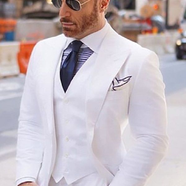 wide peaked lapel men suits for wedding tuxedos 2022 white groom man blazer jacket 3 pieces smart casual business suit, Black;gray
wide peaked lapel men suits for wedding tuxedos 2022 white groom man blazer jacket 3 pieces smart casual business suit, Black;gray