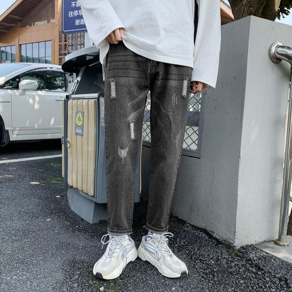men's jeans men trousers black hole male explosion street ruffian handsome trend versatile loose leisure clothing, Blue
men's jeans men trousers black hole male explosion street ruffian handsome trend versatile loose leisure clothing, Blue