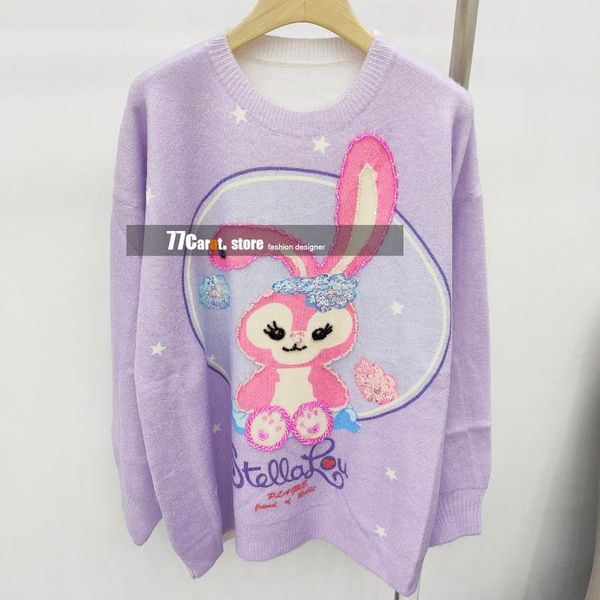 women's sweaters 2021 autumn woman fashion beading wool sweater jacquard purple jumper pullover casual clothes, White;black
women's sweaters 2021 autumn woman fashion beading wool sweater jacquard purple jumper pullover casual clothes, White;black