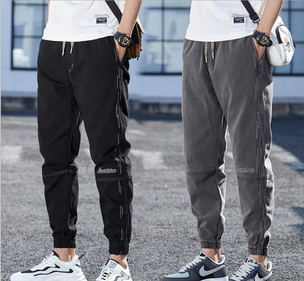 men's loose straight trousers with drawsting be made of stretchy fabric elastic waistband 2021 new pants, Black
men's loose straight trousers with drawsting be made of stretchy fabric elastic waistband 2021 new pants, Black