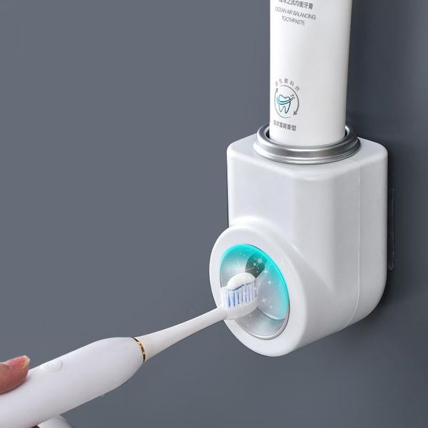 toothbrush holders automatic toothpaste dispenser wall-mounted dust-proof squeezer set bathroom storage rack accessories
toothbrush holders automatic toothpaste dispenser wall-mounted dust-proof squeezer set bathroom storage rack accessories