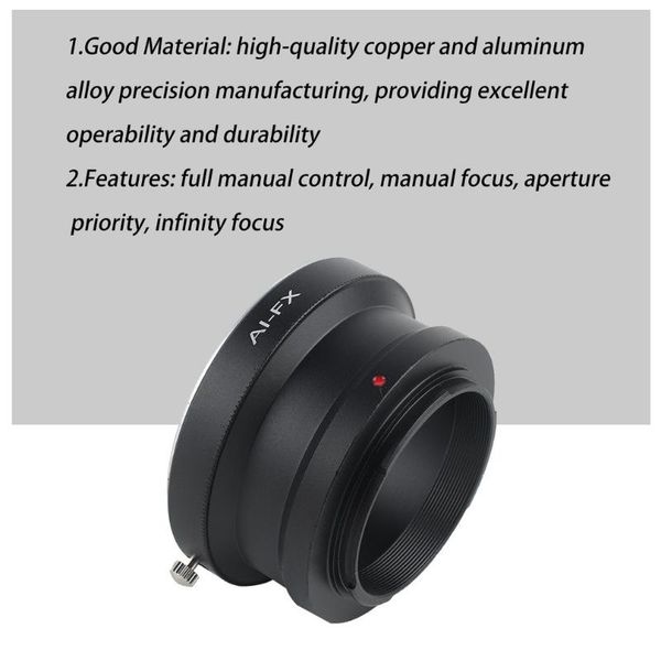 lens adapters & mounts high-precision ai-fx for manual d port ai s to fuji xpro-1 x-e1 adapter ring thread mount
lens adapters & mounts high-precision ai-fx for manual d port ai s to fuji xpro-1 x-e1 adapter ring thread mount