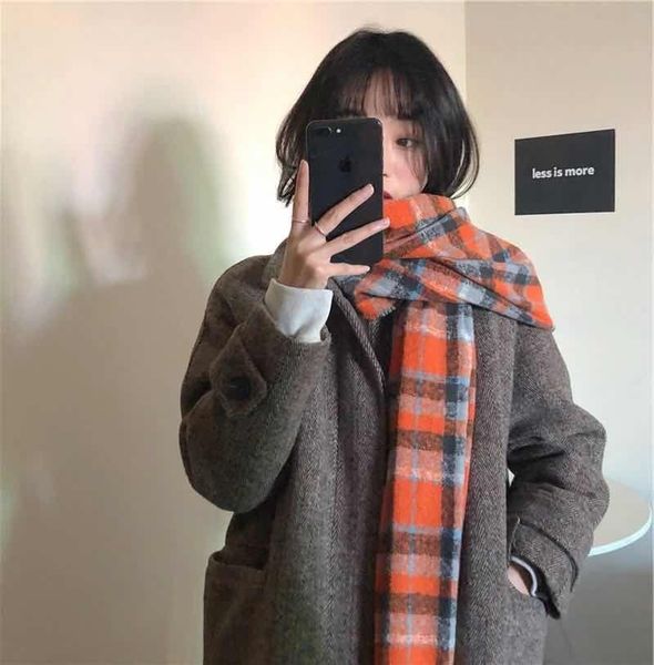scarves winter cashmere plaid scarf lady design warm pashmina blanket knitting women shawl female decoration thick foulard 2021, Blue;gray
scarves winter cashmere plaid scarf lady design warm pashmina blanket knitting women shawl female decoration thick foulard 2021, Blue;gray