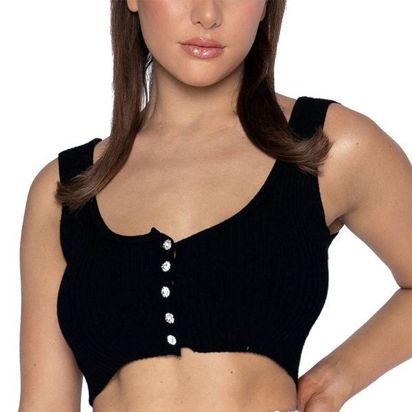 women's tanks & camis women summer sleeveless tank casual club streetwear solid basic crystals button up vest stretch slim rib kni, White
women's tanks & camis women summer sleeveless tank casual club streetwear solid basic crystals button up vest stretch slim rib kni, White
