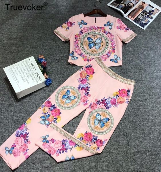 women's two piece pants truevoker european high street pant set women pink vintage totem print diamond crop with party pieces, White
women's two piece pants truevoker european high street pant set women pink vintage totem print diamond crop with party pieces, White
