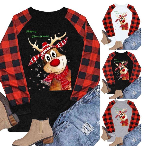 winter women christmas sweater elk print sweatshirt solid contrast long sleeve jumper christmas clothes y1110, White;black
winter women christmas sweater elk print sweatshirt solid contrast long sleeve jumper christmas clothes y1110, White;black