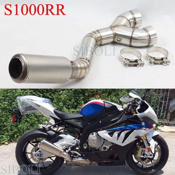 motorcycle exhaust system s1000rr full slip on modified middle pipe with muffler for 2010 2012 2013 2014 years
motorcycle exhaust system s1000rr full slip on modified middle pipe with muffler for 2010 2012 2013 2014 years