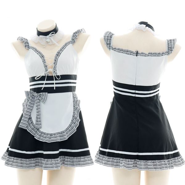 sexyy erotic lingerie black and white plaid cute maid cosplay underwear japanese hollow out role play costume suit 2020 new, Red;black
sexyy erotic lingerie black and white plaid cute maid cosplay underwear japanese hollow out role play costume suit 2020 new, Red;black