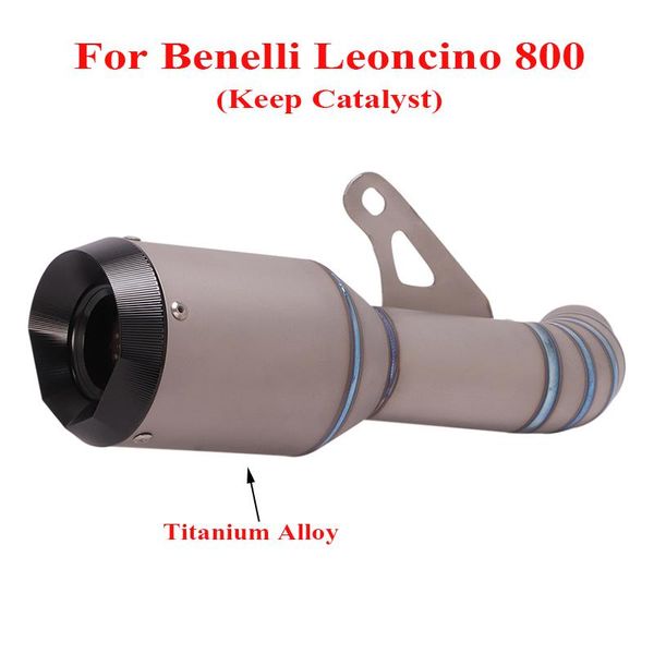 motorcycle exhaust system titanium alloy muffler pipe escape tail replace catalyst for benelli leoncino 800
motorcycle exhaust system titanium alloy muffler pipe escape tail replace catalyst for benelli leoncino 800