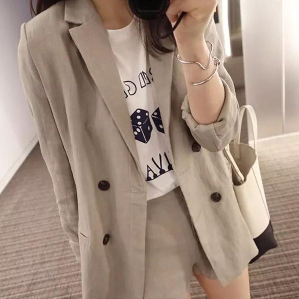 women's knits & tees suit shorts for women 2021 korean style cotton linen net red coat casual all-match two-piece, White
women's knits & tees suit shorts for women 2021 korean style cotton linen net red coat casual all-match two-piece, White