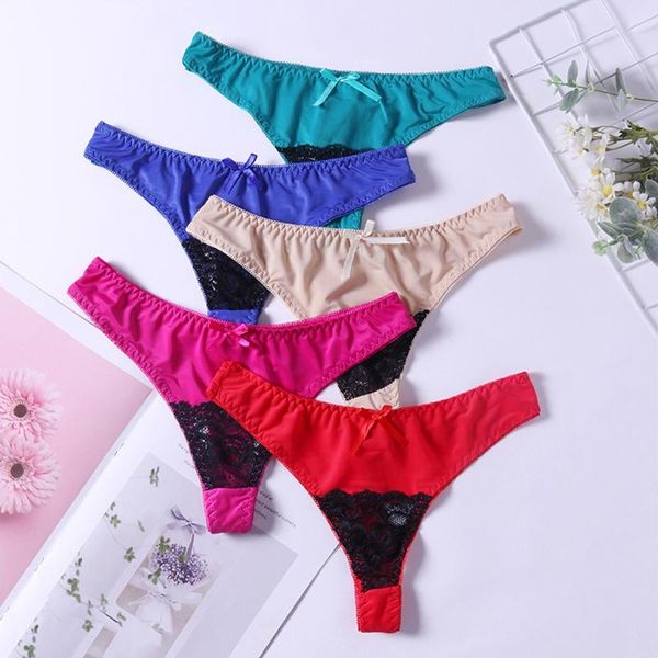 women's panties lace g-string women patchwork low waist thong in solid color underpants female, Black;pink
women's panties lace g-string women patchwork low waist thong in solid color underpants female, Black;pink