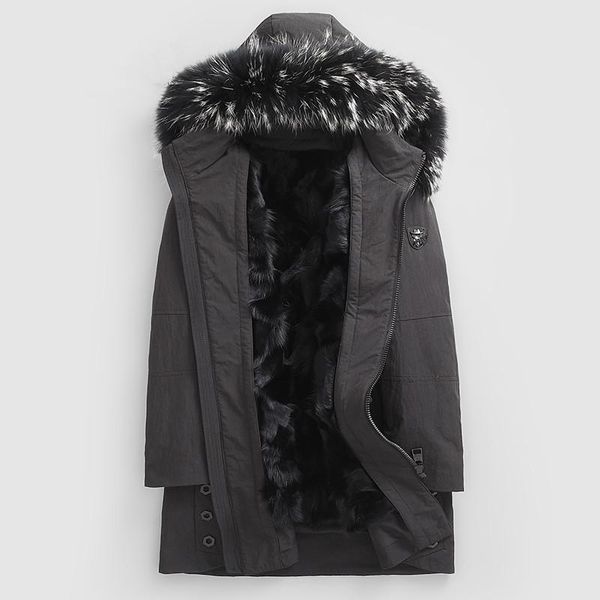 men's leather & faux coat winter jacket real liner parka men raccoon fur collar warm jackets plus size f-b78049-yg my1782, Black
men's leather & faux coat winter jacket real liner parka men raccoon fur collar warm jackets plus size f-b78049-yg my1782, Black