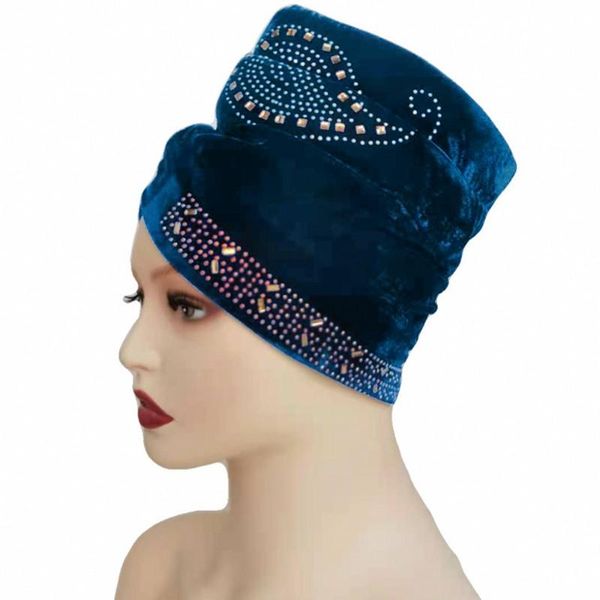 ethnic clothing african turbans women head tie hats with diamonds bandana 2021 fashion velvet fabric forehead cross hijab caps wrap, Red
ethnic clothing african turbans women head tie hats with diamonds bandana 2021 fashion velvet fabric forehead cross hijab caps wrap, Red