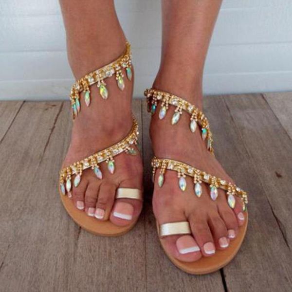 sandals women flat beaded open toe breathable comfortable beach shoe light roman bohemian rhinestone sandalias, Black
sandals women flat beaded open toe breathable comfortable beach shoe light roman bohemian rhinestone sandalias, Black