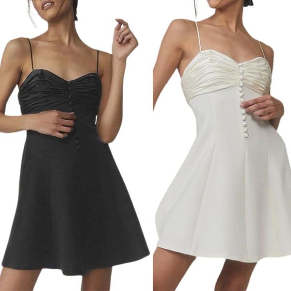 casual dresses female formal dress, summer solid color sleeveless spaghetti strap for ladies, black/white, s//l, Black;gray
casual dresses female formal dress, summer solid color sleeveless spaghetti strap for ladies, black/white, s//l, Black;gray