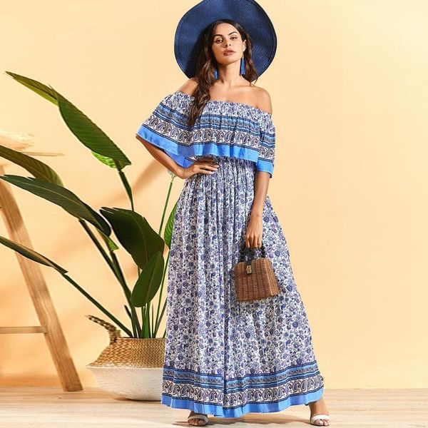casual dresses plus size vestidos robe femme ete 2021 off shoulder long boho maxi dress summer women ropa mujer party american clothing, Black;gray
casual dresses plus size vestidos robe femme ete 2021 off shoulder long boho maxi dress summer women ropa mujer party american clothing, Black;gray