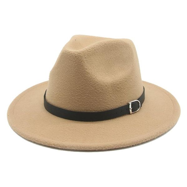 wide brim hats fedora women band belt black white felted hat men wedding decorate women's 2021 sombreros de mujer, Blue;gray
wide brim hats fedora women band belt black white felted hat men wedding decorate women's 2021 sombreros de mujer, Blue;gray