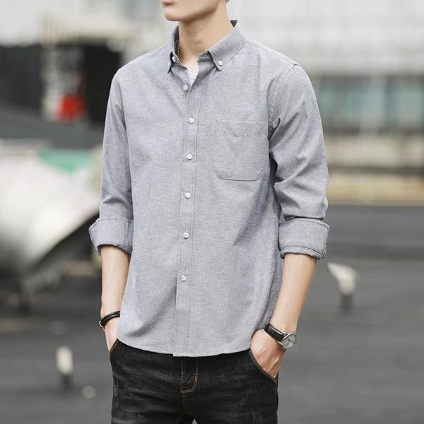men's casual shirts oxford men solid long sleeve shirt mens business work wedding brand camisas oversized dress camisa, White;black
men's casual shirts oxford men solid long sleeve shirt mens business work wedding brand camisas oversized dress camisa, White;black