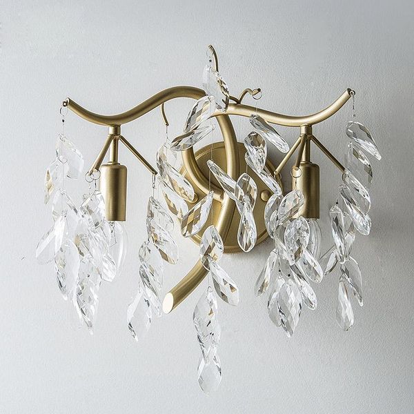 wall lamp american country crystal living room double head wrought iron bedroom bedside nordic creative simplicity
wall lamp american country crystal living room double head wrought iron bedroom bedside nordic creative simplicity