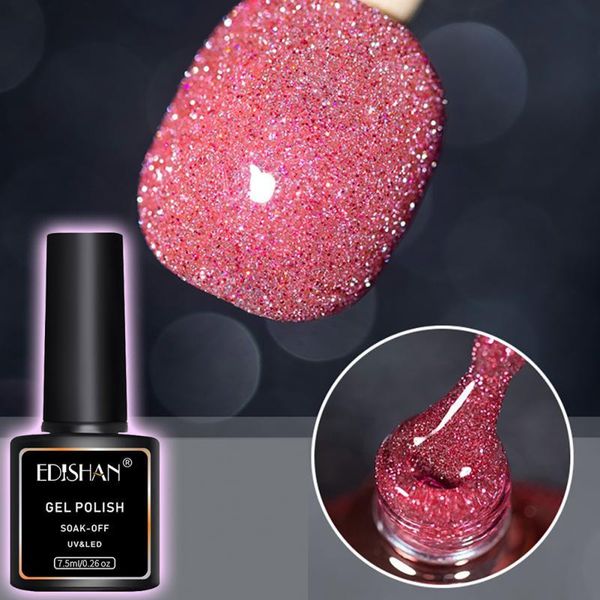 nail gel edishan sparkling polish broken diamond glitter semi permanent art varnish for manicures diy, Red;pink
nail gel edishan sparkling polish broken diamond glitter semi permanent art varnish for manicures diy, Red;pink