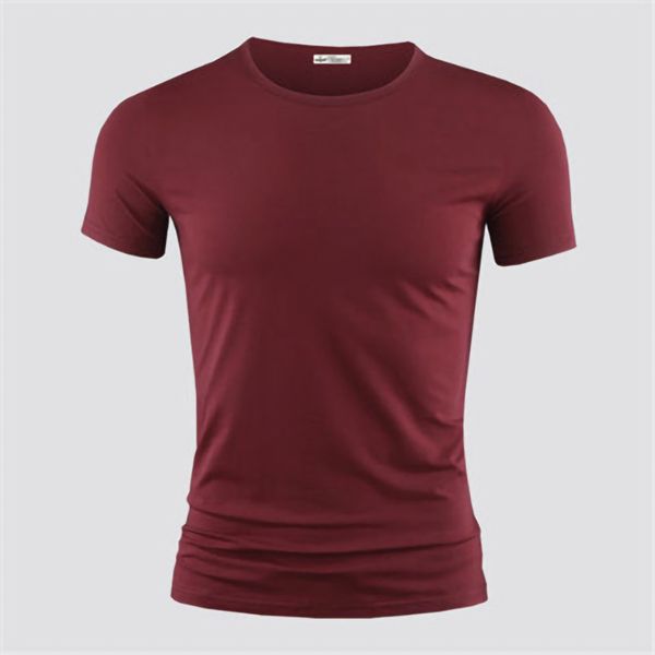 modal ice silk short-sleeved t-shirt men's summer wine red trend bottoming shirt clothes half-sleeved, Black;yellow
modal ice silk short-sleeved t-shirt men's summer wine red trend bottoming shirt clothes half-sleeved, Black;yellow